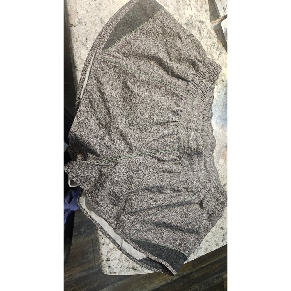 Lululemon Hotty Hot High Rise Lined Shorts Grey Women Size 10 Reg